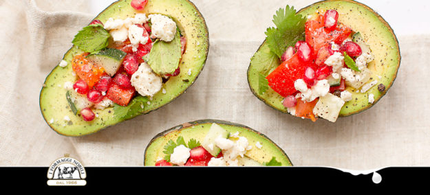 insalata tropicale con mozzarella