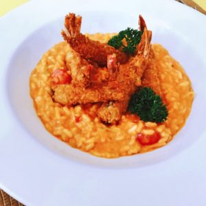 risotto alla crema di scampi